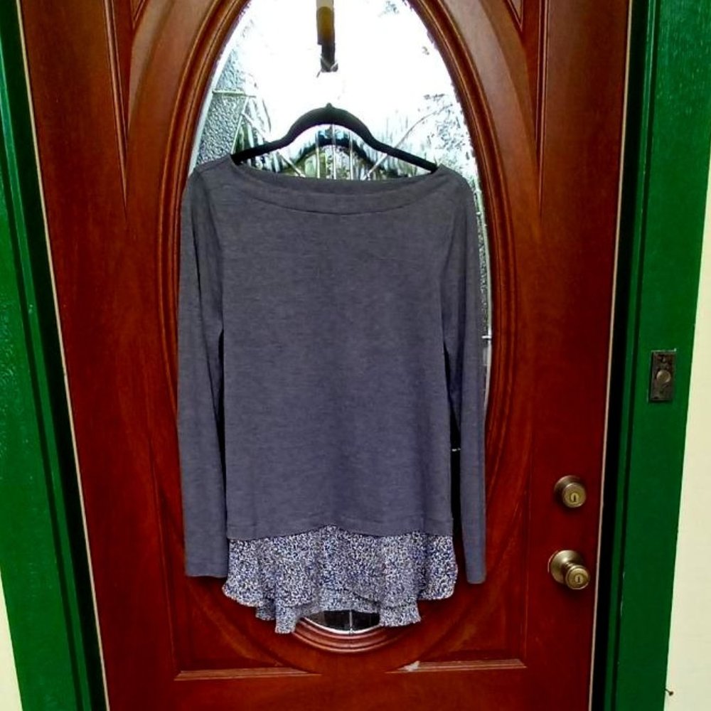 Loft Gray Top Size MP
